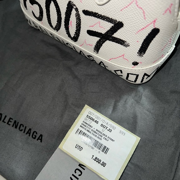 BALENCIAGA Top Handle Ville XXS Graffiti - Picture 6 of 8